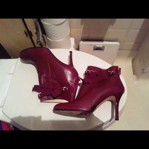 Kate Spade maroon booties